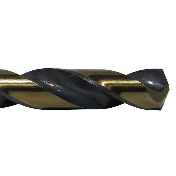 #7 HSS Black & Gold KFD Split Point Jobber Length Drill Bit